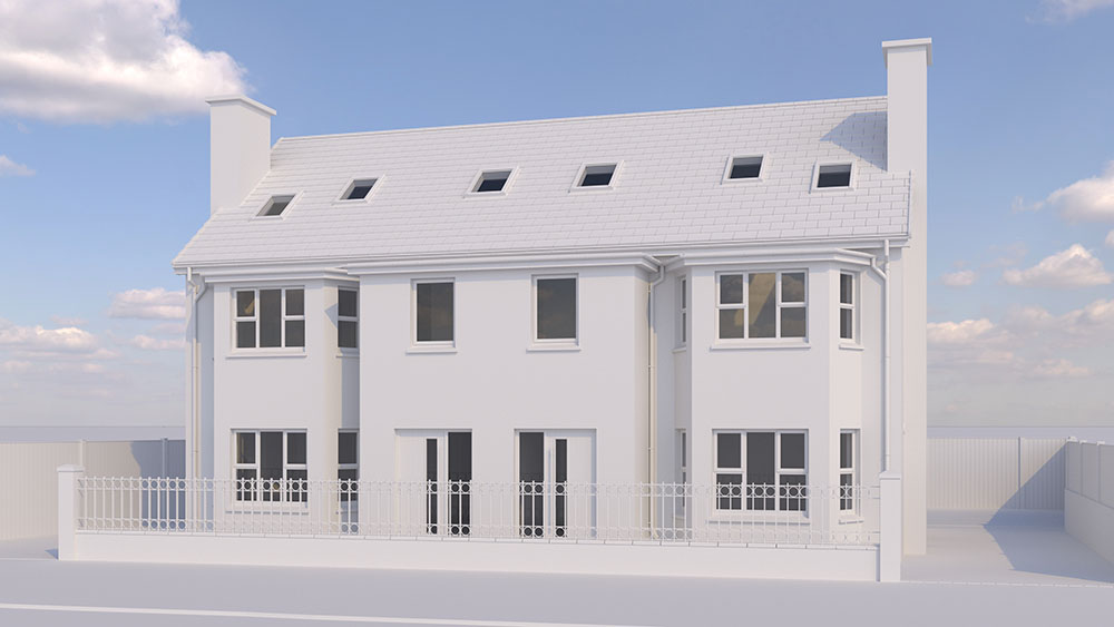 white-model-front-wynchurch-road-belfast-francos-and-costa-architectural-visualisation-agency